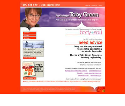 Toby Green form the SMH newspaper - web counselling online