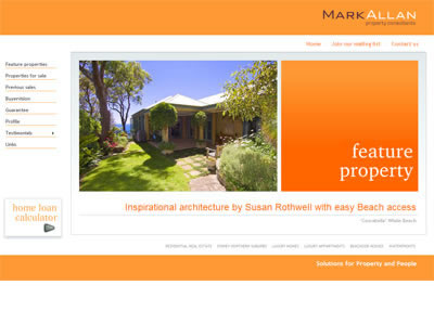 Prestige property sales website 1. home page
