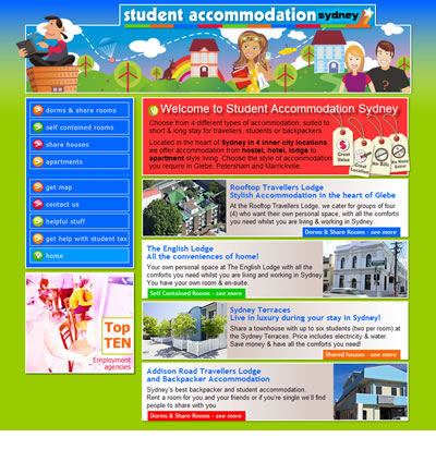 Backpacker and student accommodation