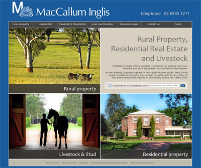 Real Estate and livestock sales website
