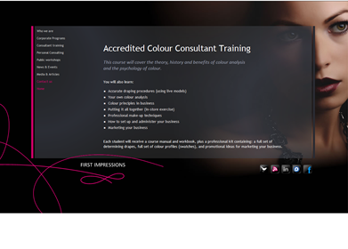 Image Consultancy & Training website